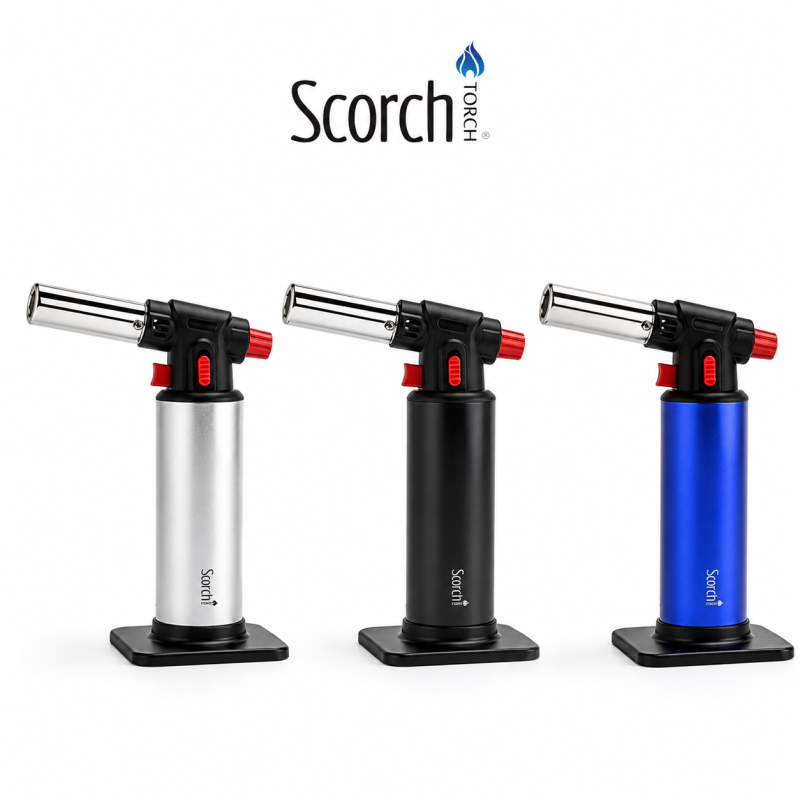 Scorch Torch Heavy Duty 45 Degree Butane Torch Lighter – Assorted Colors