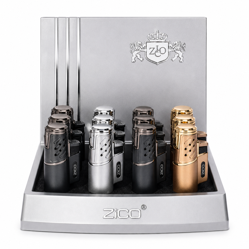 ZICO Single Flame Torch Lighter – 10ct Display 