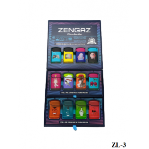 Zengaz Refillable Jet Flame Lighters - 48ct Display