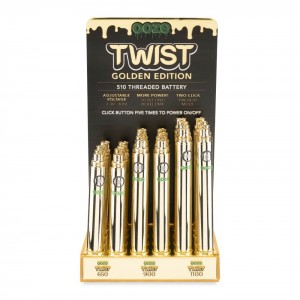 Ooze Twist Battery Display - Golden Edition 24ct Display