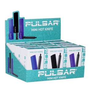 Pulsar Mini Hot Knife 180mAh Concentrate Tool assorted colors 12ct display