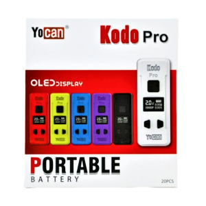 Yocan - Kodo Pro 400mAh Carto Battery - Mix Color - 20ct Display [YCCRT0030]