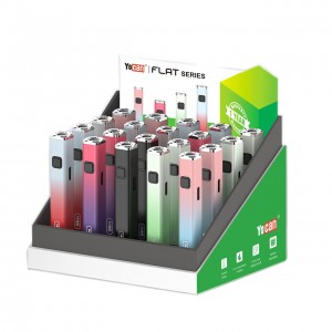 Yocan - Flat Slim 350mAh Carto Battery - Mix Colors - 20ct Display 