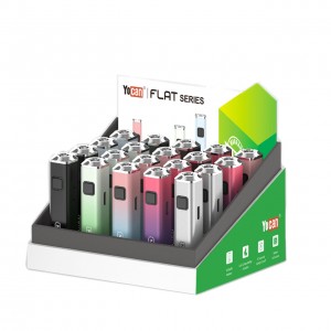 Yocan Flat Mini 400mAh Carto Battery - Mix Colors - 20ct Display