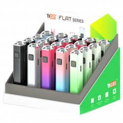 Yocan - Flat Plus 900mAh Carto Battery - Mix Color - 20ct Display [YCCRT0034]