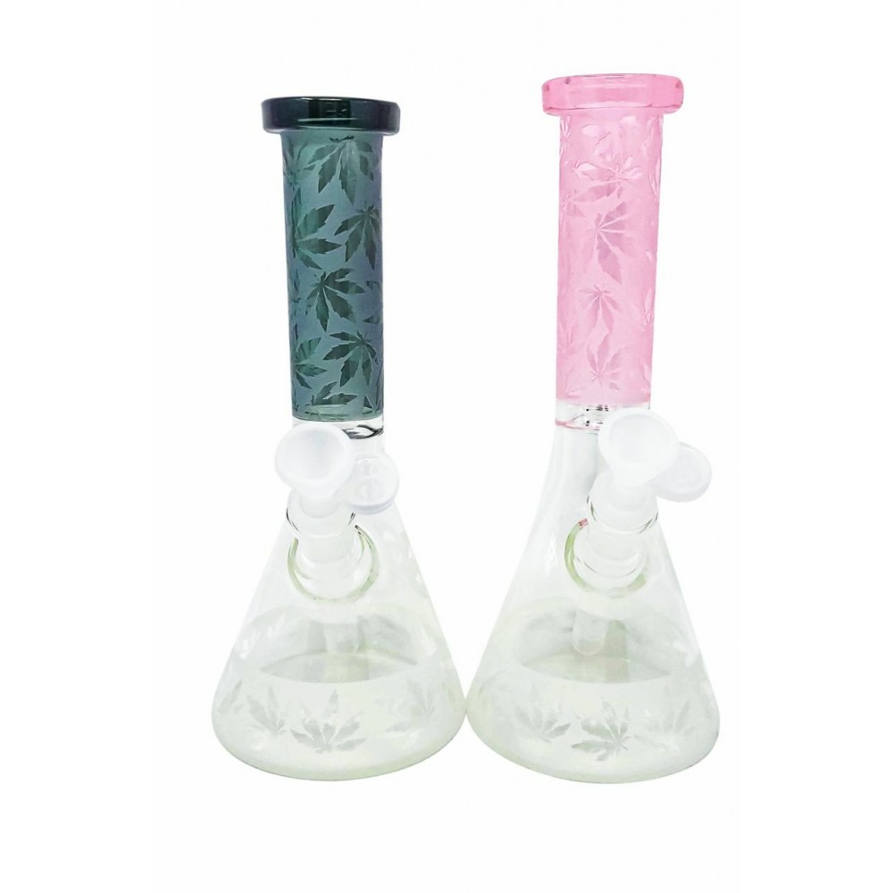10" Cheech Glass Sand Blasted Water Pipe -[CH-142]