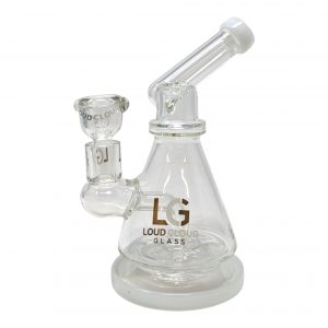7" Loud Cloud Glass Conical Water Pipe [10241]