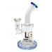 8" Loud Cloud Glass Barrel Perc Water Pipe [10277]