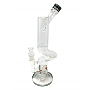 14" Loud Cloud Glass Triple Honeycomb Perc Zong Water Pipe [10281]