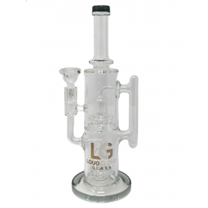 12" Loud Cloud Glass UFO Showerhead Water Pipe [10286]