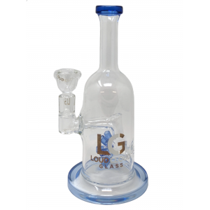 10" Loud Cloud Glass Sprinkler Perc Water Pipe [10287]