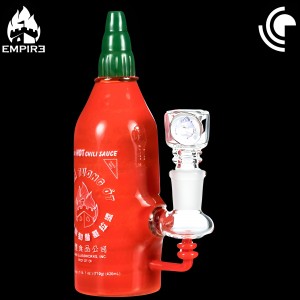 Empire Glassworks - Sriracha Bottle Mini Rig [1776K]*