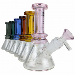 6.3" On Point Glass Slyme Color Tube Beaker Water Pipe [2021J06] 