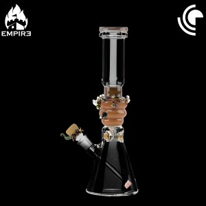 Empire Glassworks - Save the Bees Beaker Waterpipe [2063K]*