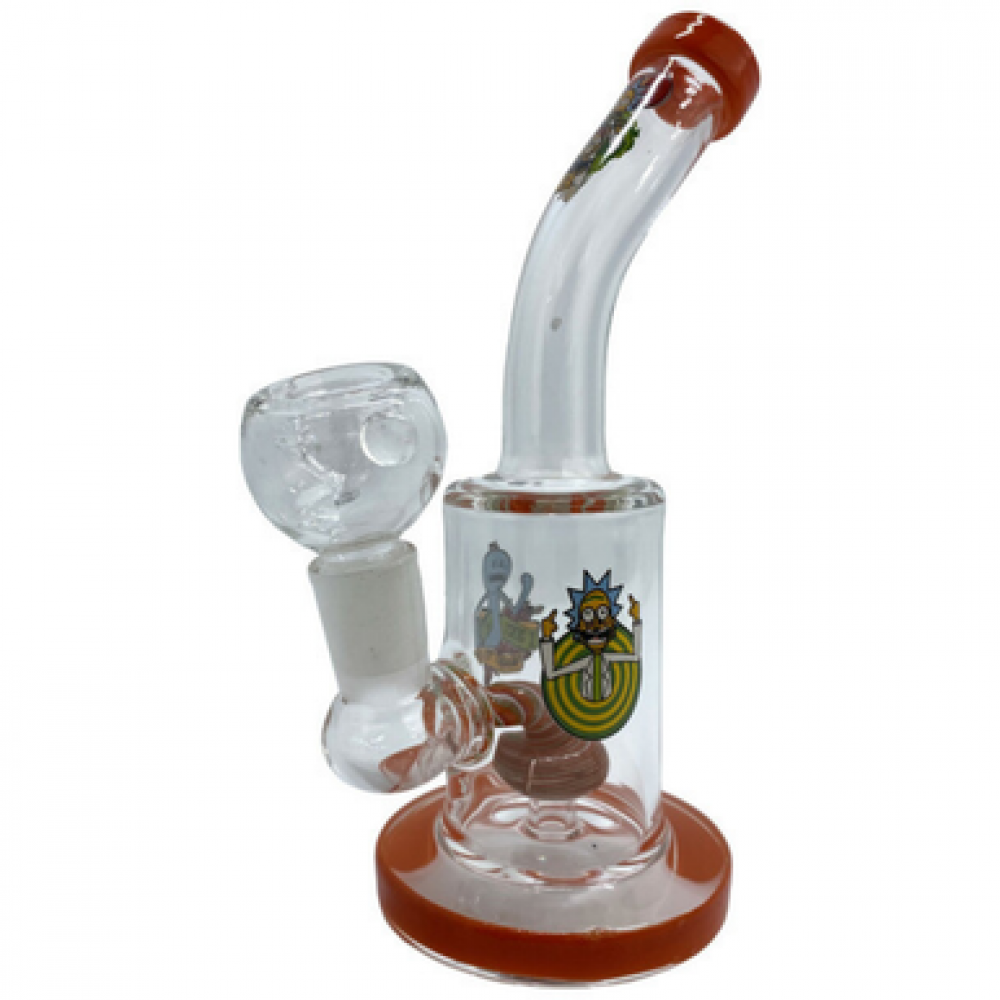 6" Decal Work Water Pipe [BK105]