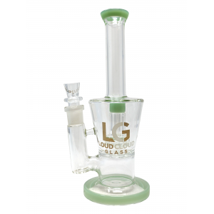 10" Loud Cloud Glass Color UFO Perc Water Pipe [9692]
