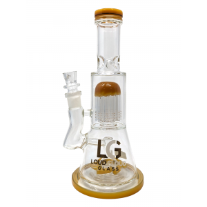11.5" Loud Cloud Glass Multi Perc Water Pipe [9721]