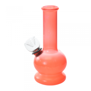 5" Solid Colored Glass On Rubber Water Pipe