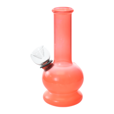 5" Solid Colored Glass On Rubber Water Pipe