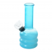 5 inch solid colored glass on rubber water pipe assorted colors