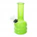 5 inch solid colored glass on rubber water pipe assorted colors