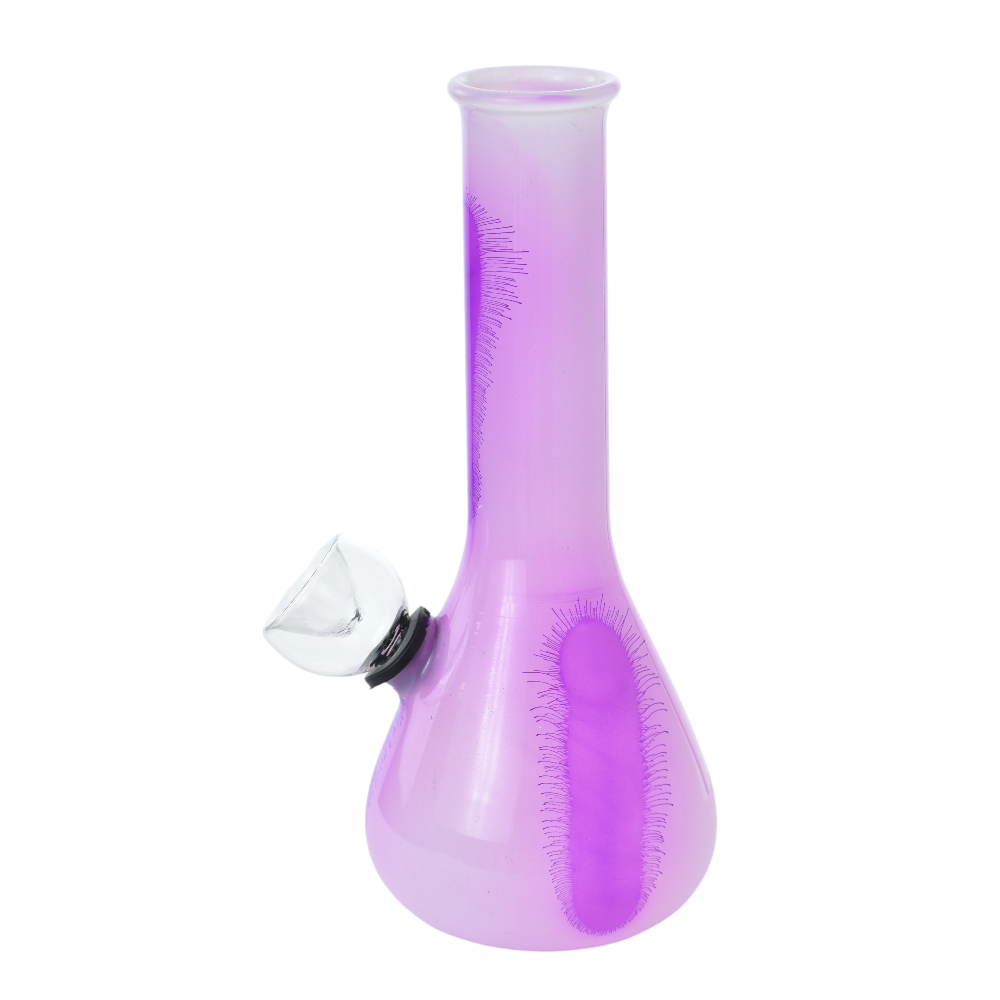 6 inch art series glass on rubber water pipe assorted designs