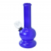 6 inch solid colored glass on rubber water pipe assorted colors