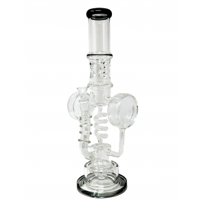 16" Double Drum Recycler Water Pipe [ABC11]