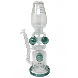 15.5" 4 Ball Recycler Water Pipe [ABC122]