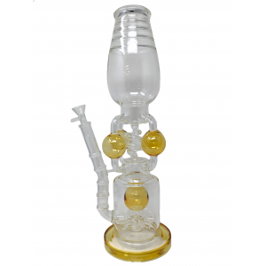 15.5" 4 Ball Recycler Water Pipe [ABC122]