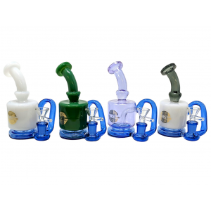 6" On Point Glass Mini Assorted Banger Hanger Recycler - [ABC159]