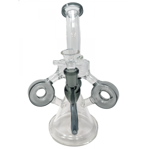 8.5" Triple Donut Recycler Water Pipe [ABC225]