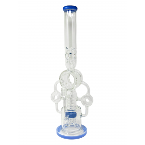 20" Double Donut Recycler Water Pipe [ABC31]