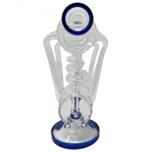 10.5" Double Spiral Tube Recycler Water Pipe [ABC41]