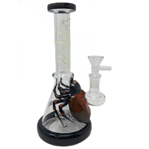 8.5" Double Spider Webbed Neck Beaker Water Pipe - [ABC503]