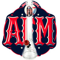 18" AFM Baseball 5mm Beaker Bong Bundle