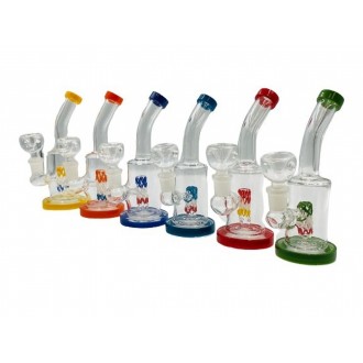 6" Wig Wag Art Perc Water Pipe [AKD22] 