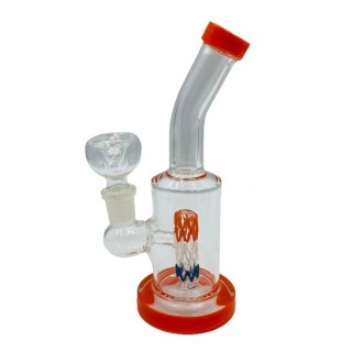 6" Wig Wag Art Perc Water Pipe [AKD22] 