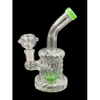 6" Diamond Tube Single Perc Water Pipe [AKD8]
