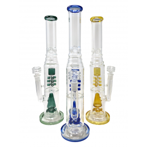 17" Assorted Conical Sprinkler Perc with Multi-Arm Perc Straight Water Pipe - [BGI-11]