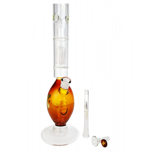 Dank Glass - 21" Football Tree Perc Straight Water Pipe - With 14M Bowl [BGWAT0019]