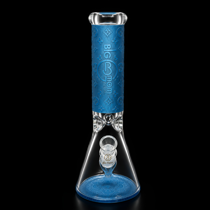 BIG MOM 13" Branding Brilliance Sandblasted Beaker Water Pipe