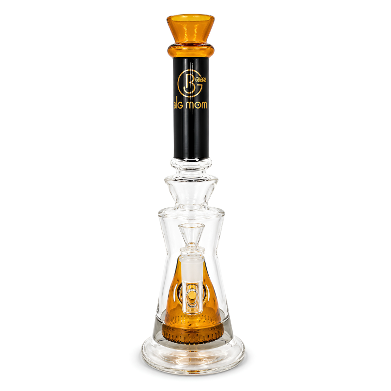 BIG MOM 13.5" Conical Showerhead Perc Glass Water Pipe