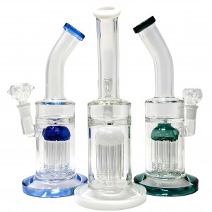 10" DecaLimb Tree Perc Water Pipe - [BK235]