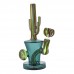 8-Inch Wig Wag Art Cactus Glass Water Pipe