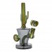 8-Inch Wig Wag Art Cactus Glass Water Pipe