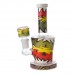 6.5-Inch Sticker Art Fancy Glass Water Pipe