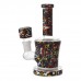 6.5-Inch Sticker Art Fancy Glass Water Pipe