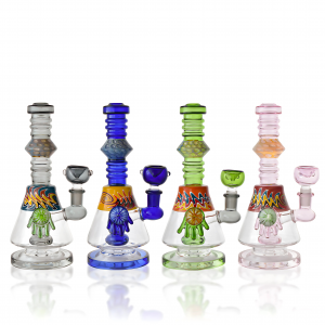 8" Wig Wag Multi Rim Showerhead Perc Water Pipe