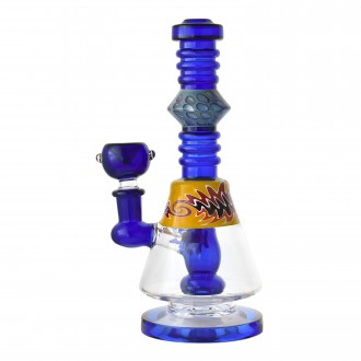 8" Wig Wag Multi Rim Showerhead Perc Water Pipe
